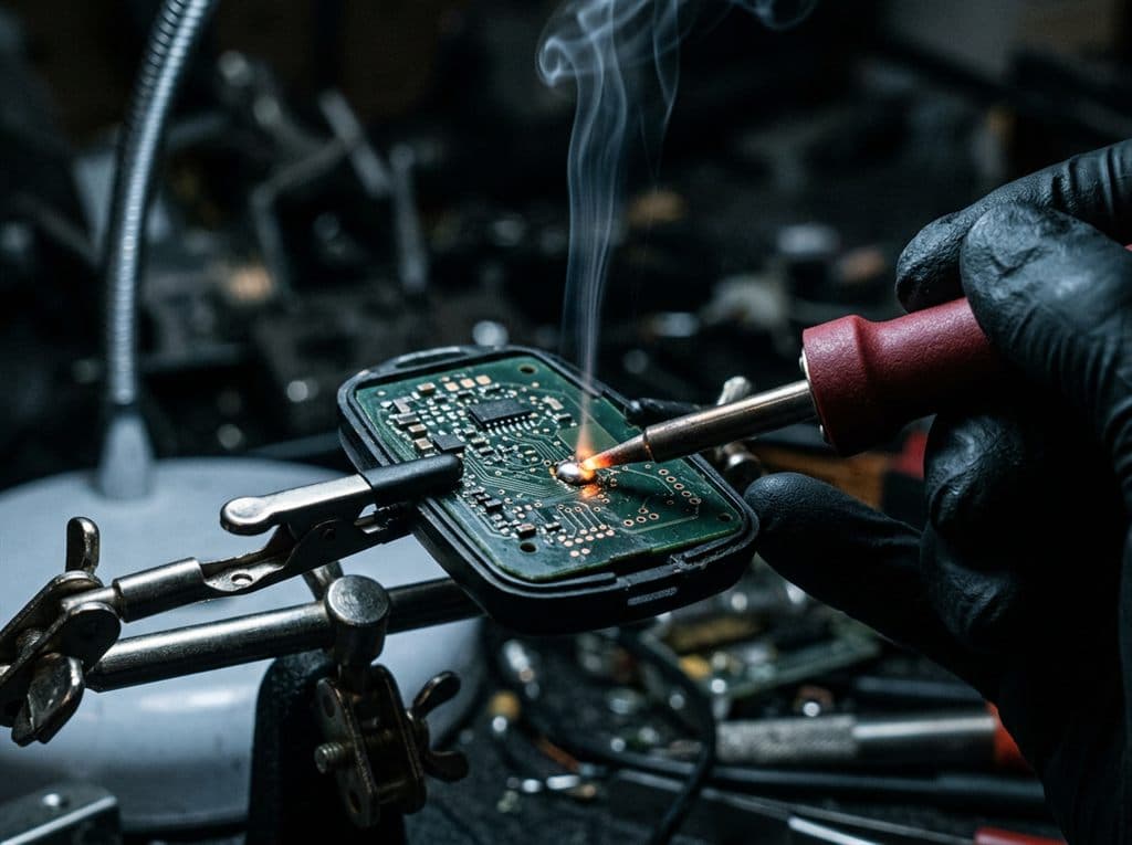 Reparación del circuito de un mando de coche en Cambados